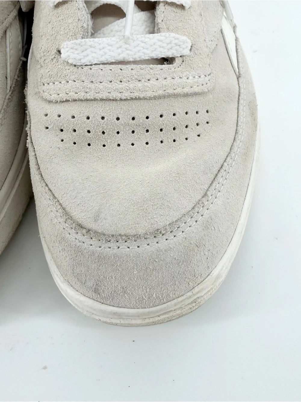 Reebok Club C Double Revenge Stucco Sedona Rose Suede Platform Shoes Womens 9.5